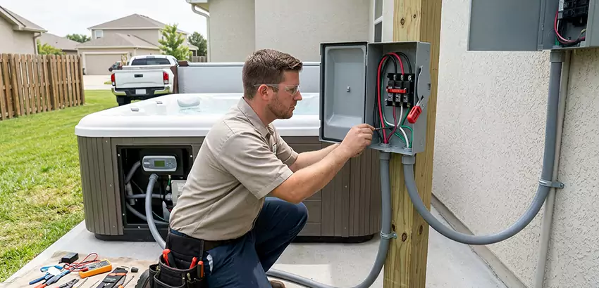Outdoor Hot Tub Electrical Installation in Daytona Beach